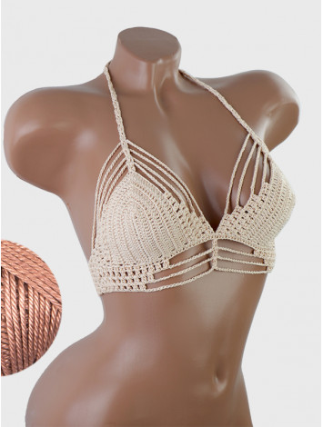 Open Stitch: Weave-Up Embrace - Топ В'язаний Гачком