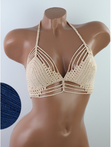 Open Stitch: Weave-Up Embrace - Топ В'язаний Гачком