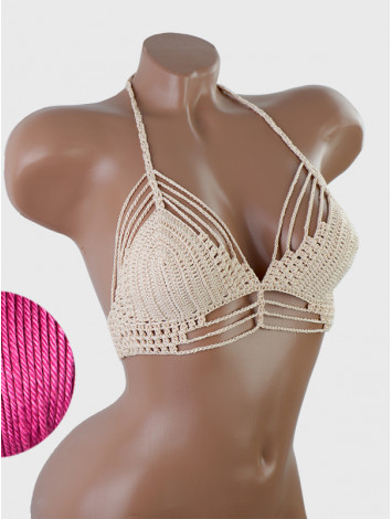 Open Stitch: Weave-Up Embrace - Топ В'язаний Гачком