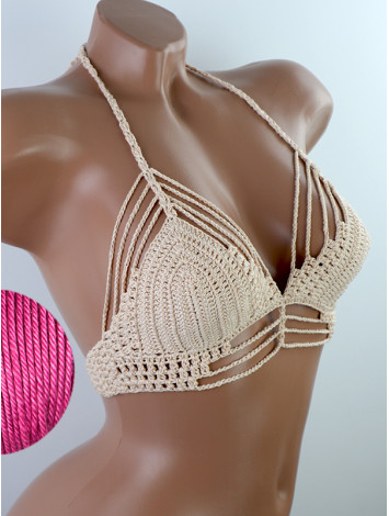 Open Stitch: Weave-Up Embrace - Топ В'язаний Гачком