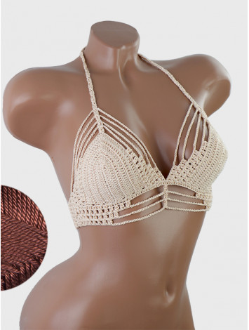 Open Stitch: Weave-Up Embrace - Топ В'язаний Гачком