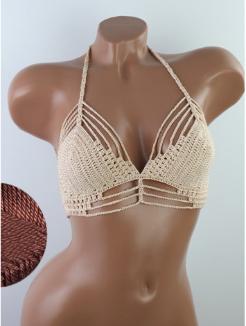 Open Stitch: Weave-Up Embrace - Топ В'язаний Гачком