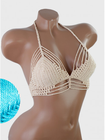 Open Stitch: Weave-Up Embrace - Топ В'язаний Гачком