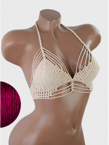 Open Stitch: Weave-Up Embrace - Топ В'язаний Гачком