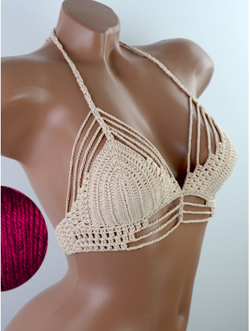 Open Stitch: Weave-Up Embrace - Топ В'язаний Гачком