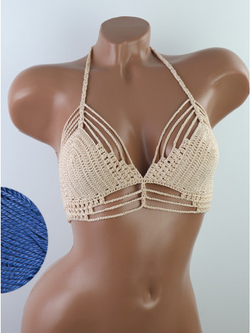 Open Stitch: Weave-Up Embrace - Топ В'язаний Гачком