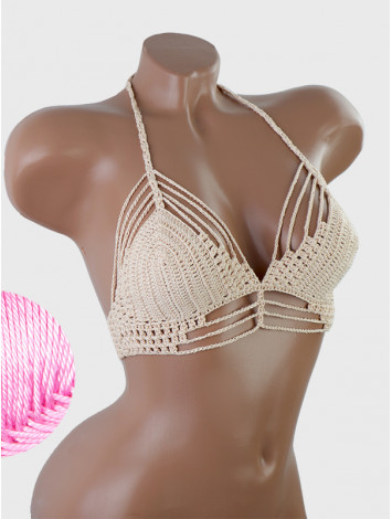 Open Stitch: Weave-Up Embrace - Топ В'язаний Гачком