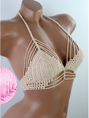 Open Stitch: Weave-Up Embrace - Топ В'язаний Гачком