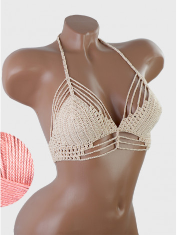 Open Stitch: Weave-Up Embrace - Топ В'язаний Гачком