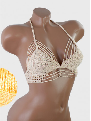 Open Stitch: Weave-Up Embrace - Топ В'язаний Гачком