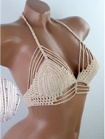 Open Stitch: Weave-Up Embrace - Топ В'язаний Гачком