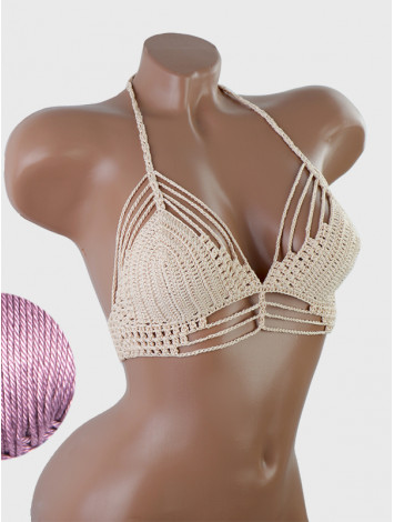 Open Stitch: Weave-Up Embrace - Топ В'язаний Гачком