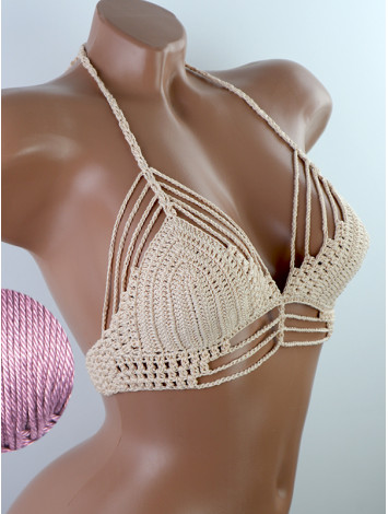 Open Stitch: Weave-Up Embrace - Топ В'язаний Гачком