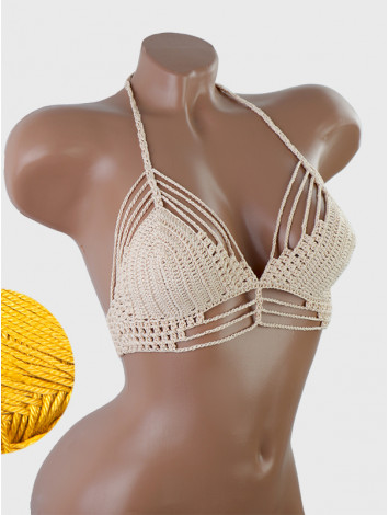 Open Stitch: Weave-Up Embrace - Топ В'язаний Гачком