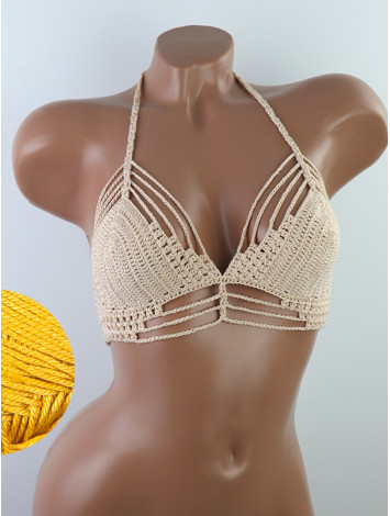 Open Stitch: Weave-Up Embrace - Топ В'язаний Гачком