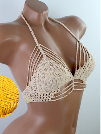 Open Stitch: Weave-Up Embrace - Топ В'язаний Гачком