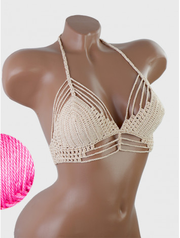 Open Stitch: Weave-Up Embrace - Топ В'язаний Гачком