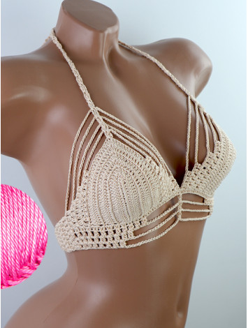 Open Stitch: Weave-Up Embrace - Топ В'язаний Гачком