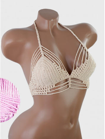 Open Stitch: Weave-Up Embrace - Топ В'язаний Гачком