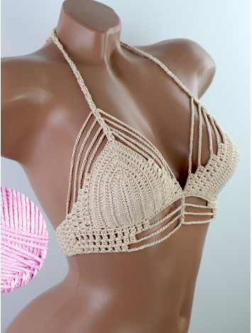 Open Stitch: Weave-Up Embrace - Топ В'язаний Гачком