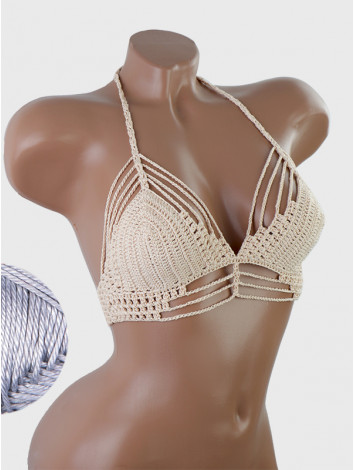 Open Stitch: Weave-Up Embrace - Топ В'язаний Гачком