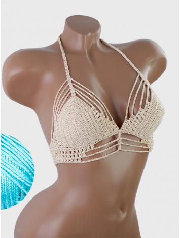 Open Stitch: Weave-Up Embrace - Топ В'язаний Гачком