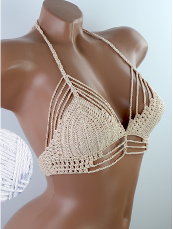 Open Stitch: Weave-Up Embrace - Топ В'язаний Гачком