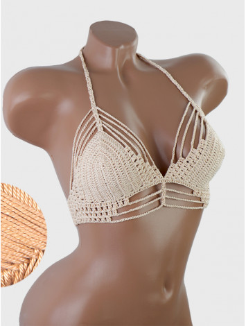 Open Stitch: Weave-Up Embrace - Топ В'язаний Гачком