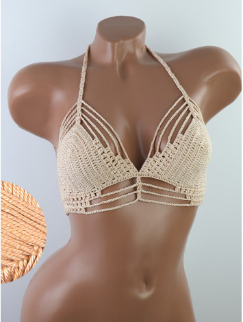 Open Stitch: Weave-Up Embrace - Топ В'язаний Гачком