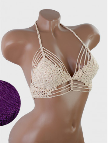 Open Stitch: Weave-Up Embrace - Топ В'язаний Гачком