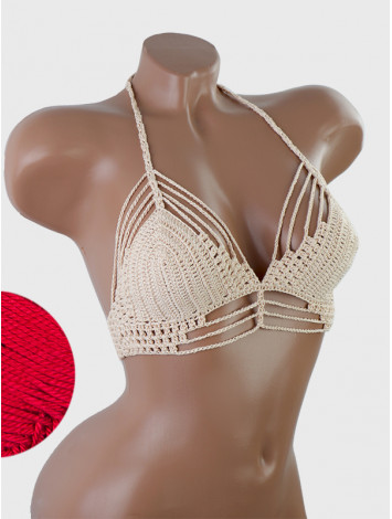 Open Stitch: Weave-Up Embrace - Топ В'язаний Гачком