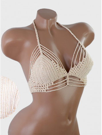 Open Stitch: Weave-Up Embrace - Топ В'язаний Гачком