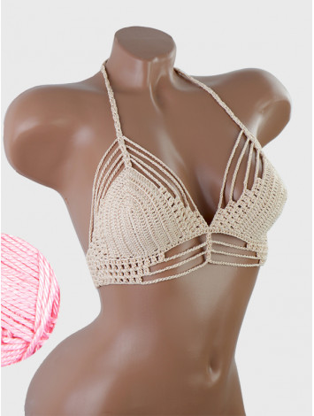 Open Stitch: Weave-Up Embrace - Топ В'язаний Гачком