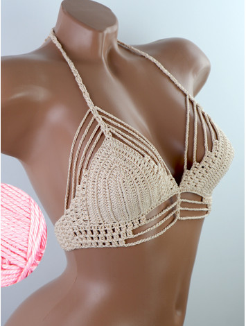 Open Stitch: Weave-Up Embrace - Топ В'язаний Гачком