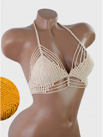 Open Stitch: Weave-Up Embrace - Топ В'язаний Гачком