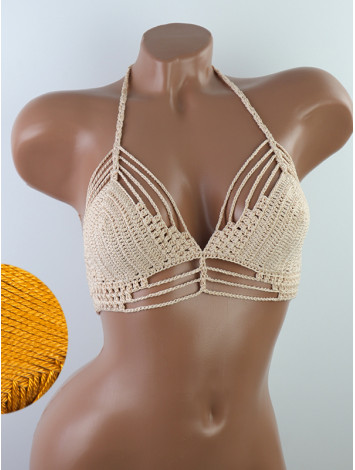 Open Stitch: Weave-Up Embrace - Топ В'язаний Гачком