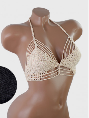 Open Stitch: Weave-Up Embrace - Топ В'язаний Гачком