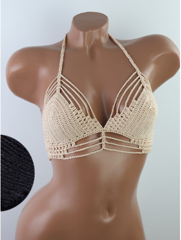 Open Stitch: Weave-Up Embrace - Топ В'язаний Гачком