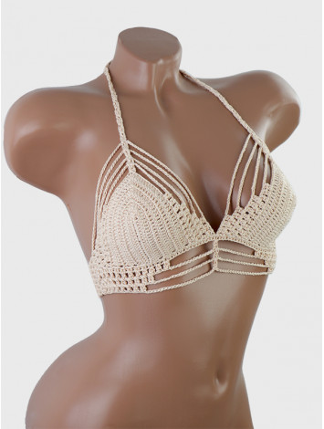 Open Stitch: Weave-Up Embrace - Crochet Bikini Top