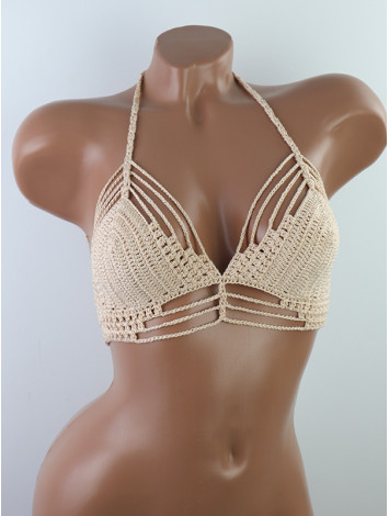 Open Stitch: Weave-Up Embrace - Топ В'язаний Гачком