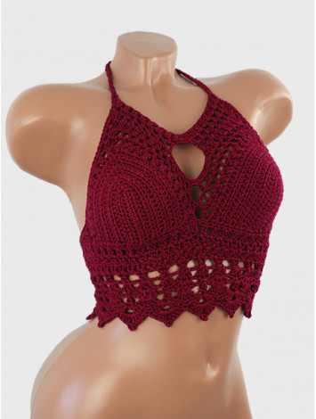 Enchanted Fantasy: The Whispering of Secrets - Crochet Bikini Top