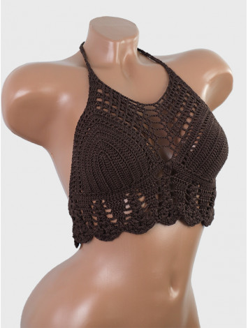 Eclipse of Half-Moon: Lunar Horizon - Crochet Bikini Top