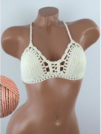 Crossback Bralette: Serene Harmony - Топ В'язаний Гачком