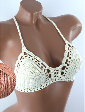 Crossback Bralette: Serene Harmony - Топ В'язаний Гачком