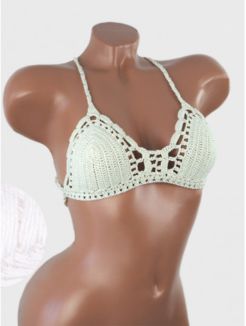 Crossback Bralette: Serene Harmony - Топ В'язаний Гачком