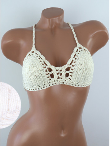 Crossback Bralette: Serene Harmony - Топ В'язаний Гачком