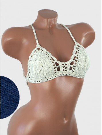 Crossback Bralette: Serene Harmony - Топ В'язаний Гачком