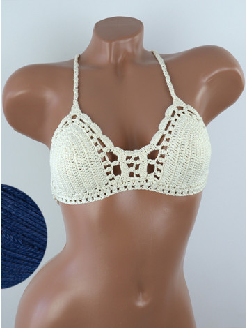 Crossback Bralette: Serene Harmony - Топ В'язаний Гачком