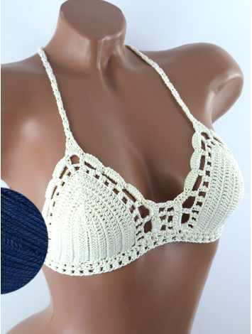 Crossback Bralette: Serene Harmony - Топ В'язаний Гачком