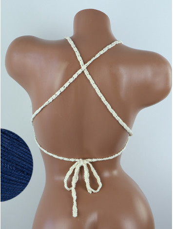 Crossback Bralette: Serene Harmony - Топ В'язаний Гачком